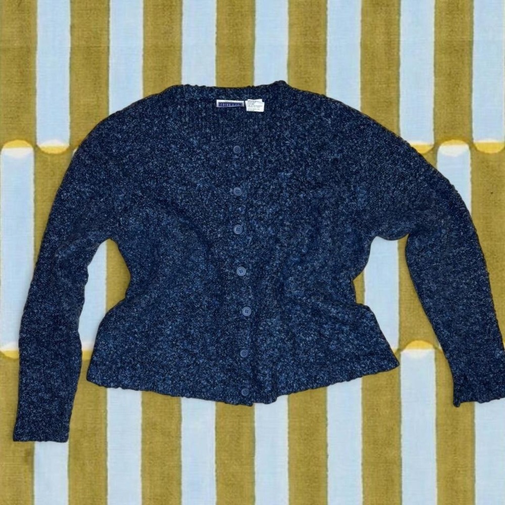 Vintage Fuzzy Knit Cardigan